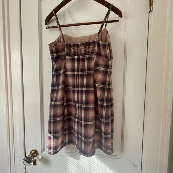 Aeropostale Plaid Scoop-Neck Slim Dress Size Small - Picture 7 of 10
